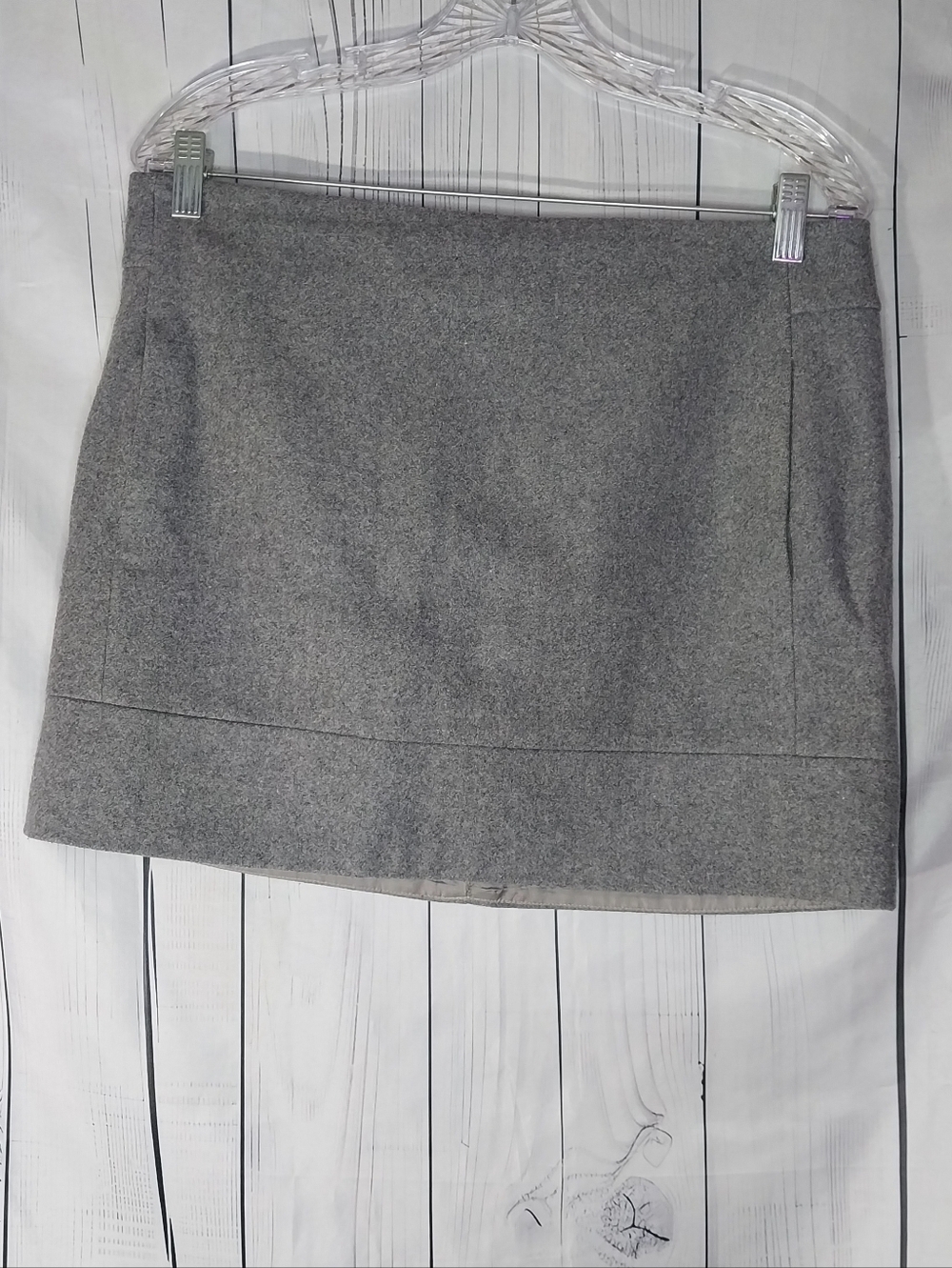 J.Crew Classic Heather Gray Preppy Wool Blend Mini Skirt